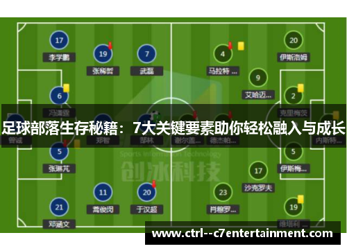 足球部落生存秘籍：7大关键要素助你轻松融入与成长
